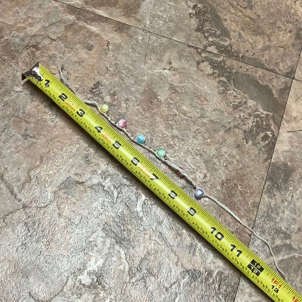 Beaded Handmade Tie On Anklet Or Bracelet - Picture 4 of 4